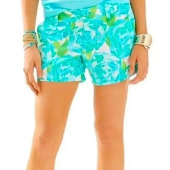 Lilly Pulitzer The Callahan Short Poolside Blue Size 2 - Picture 1 of 11